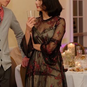 Lace and Embroidery Dress